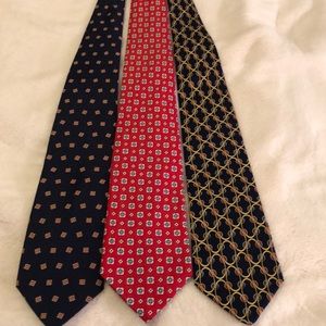 Brooks Brothers Ties Bundle of 3 together
